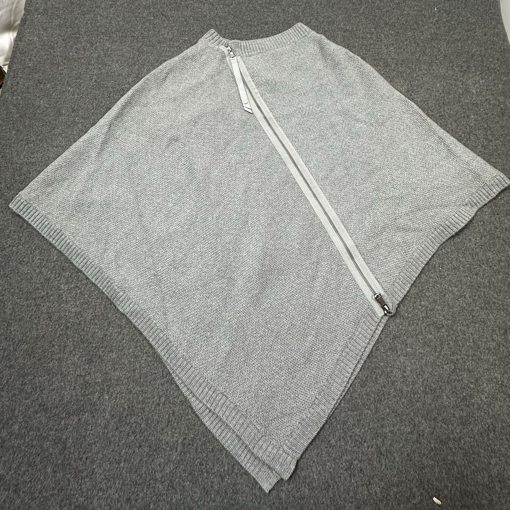 Lululemon Merino Wool Zip Poncho Wrap One Size Gray OS